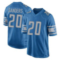 D.Lions #20 Barry Sanders Player Blue Home Game Qdoa Stitched Jerseys