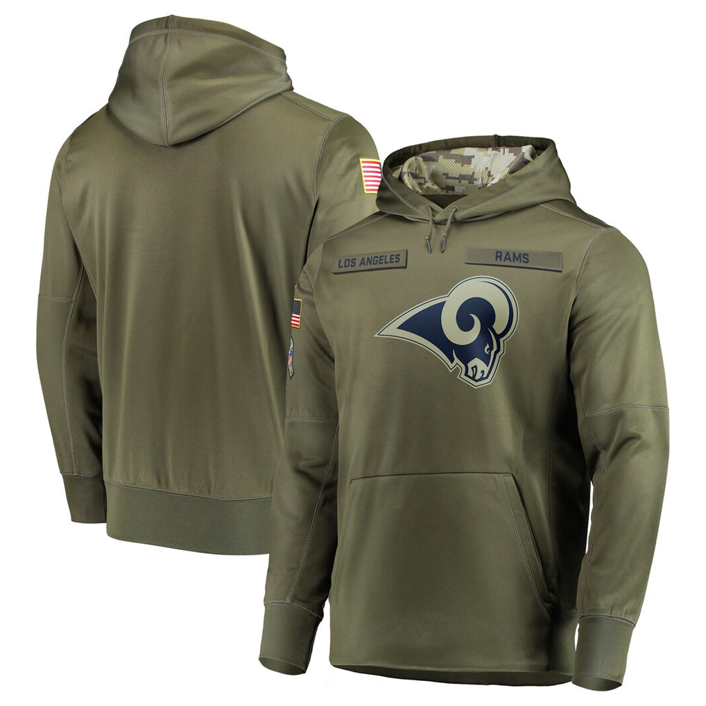 LA.Rams ## Rams Blank Player Olive Salute to Service Pullover Hoodies Home Game Qdoa Stitched Jerseys