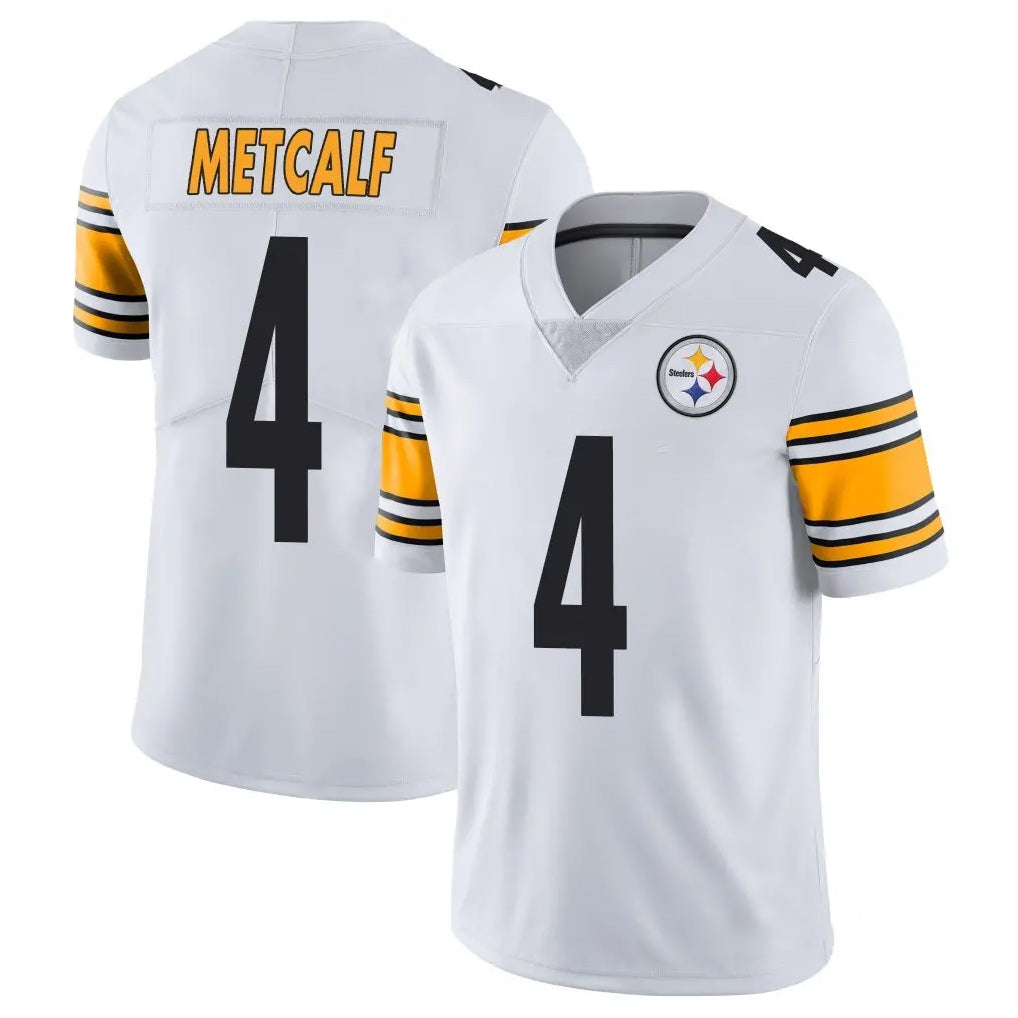 P.Steelers #4 DK Metcalf Player White Limited Vapor Untouchable Home Game Qdoa Stitched Jerseys