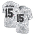 TB.Buccaneers #15 Tez Johnson Player Arctic Camo Limited Salute To Service Home Game Qdoa Stitched Jerseys