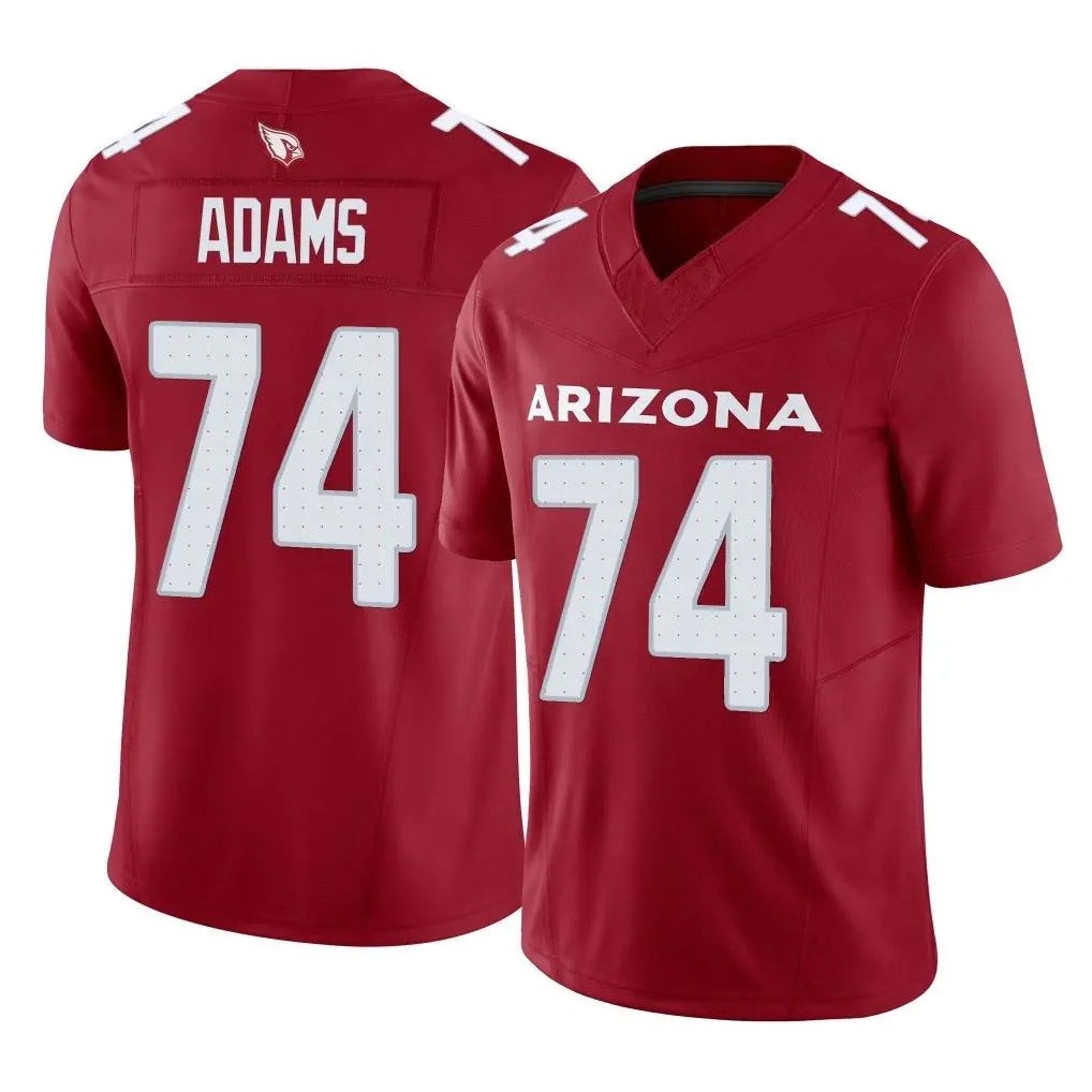 A.Cardinals #74 Isaiah Adams Player Cardinal Vapor F.U.S.E. Limited Home Game Qdoa Stitched Jerseys