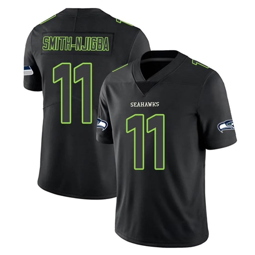 S.Seahawks #11 Jaxon Smith-Njigba Player Black Impact Limited Home Game Qdoa Stitched Jerseys