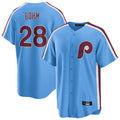 P.Phillies #28 Alec Bohm Player Light Blue Home Game Qdoa Stitched Jerseys