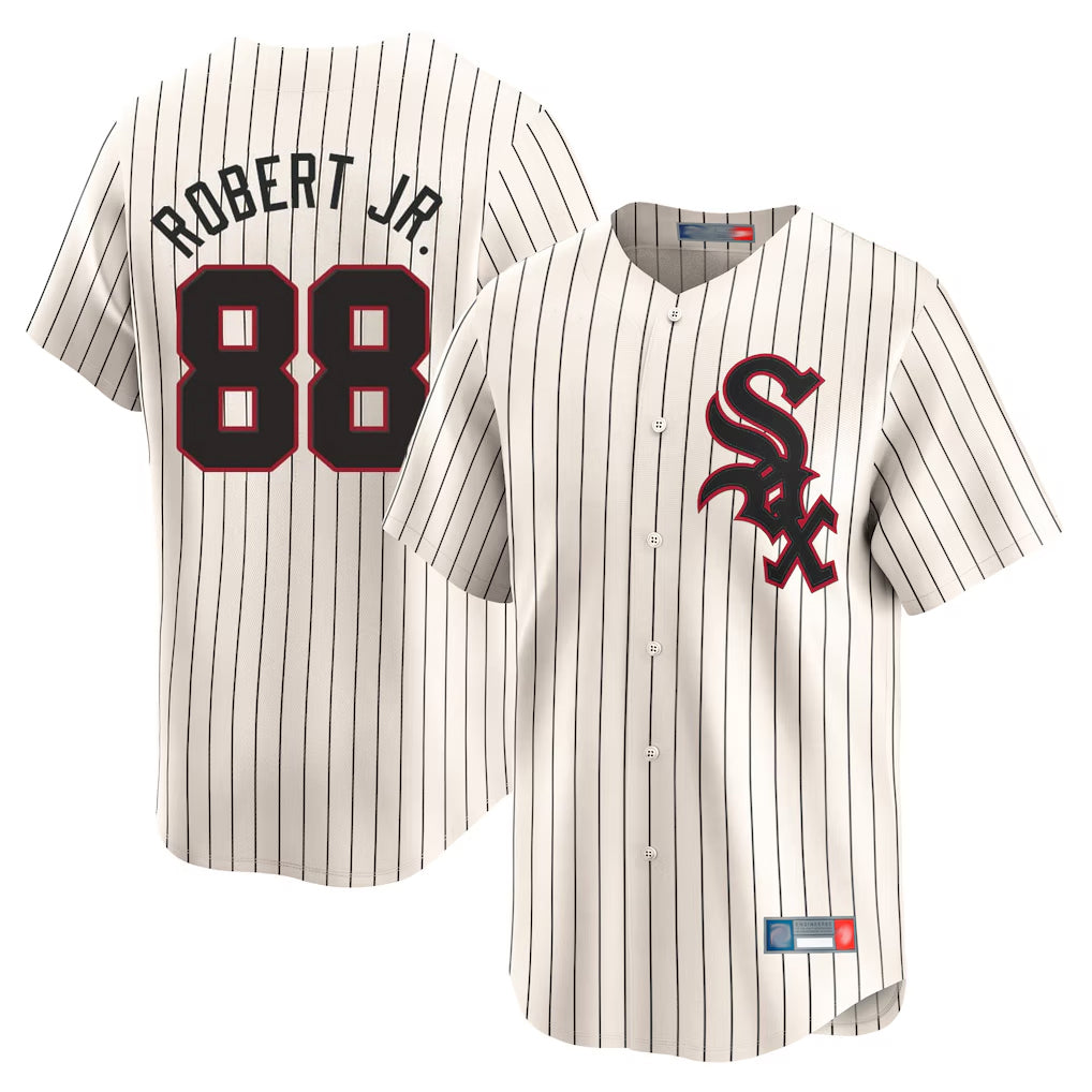 C.White Sox #88 Luis Robert Jr Player Cream Cooperstown Collection Limited Home Qdoa Stitched Jerseys
