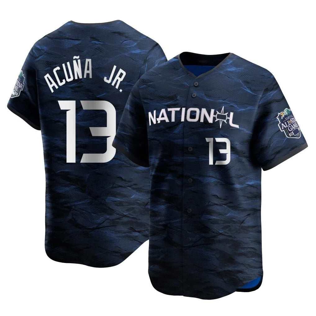 A.Braves #13 Ronald Acuna Jr Player Royal National League All-Star Limited Game Qdoa Stitched Jerseys