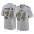 P.Steelers #24 Joey Porter Jr. Player Gray Atmosphere Fashion Home Game Qdoa Stitched Jerseys