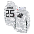 C.Panthers #25 Jonathon Brooks Player Arctic Camo Salute to Service Pullover Hoodies Limited Game Qdoa Stitched Jerseys