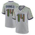 S.Seahawks #14 Sam Darnold Player Grey 2025 Rivalries Collection Home Game Qdoa Stitched Jerseys