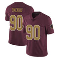W.Commanders #90 Charles Omenihu Player Burgundy Alternate Vapor Untouchable Home Game Qdoa Stitched Jerseys