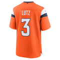 Qdoa D.Broncos #3 Wil Lutz Orange Team Game Jersey