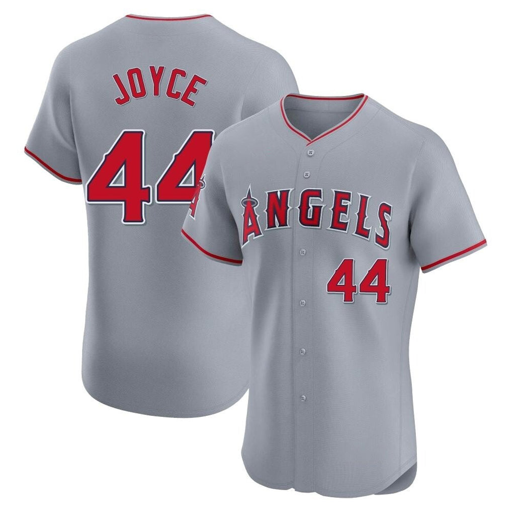 LA.Angels #44 Ben Joyce Player Gray Home Limited Elite Qdoa Stitched Jerseys