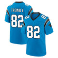 C.Panthers #82 Tommy Tremble Player Blue Home Game Qdoa Stitched Jerseys