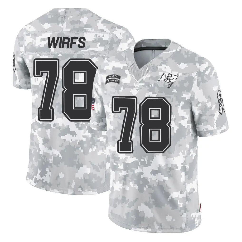 TB.Buccaneers #78 Tristan Wirfs Player Arctic Camo Limited Salute To Service Home Game Qdoa Stitched Jerseys