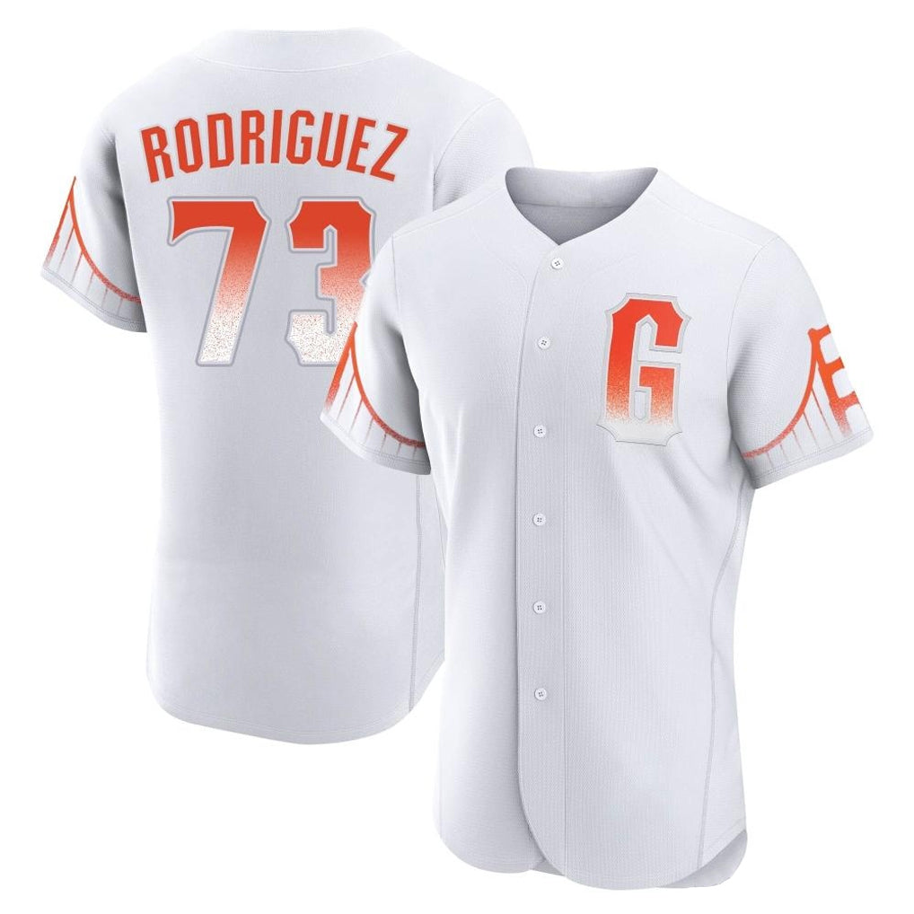 SF.Giants #73 Randy Rodriguez Player White City Connect Home Limited Elite Qdoa Stitched Jerseys