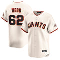 SF.Giants #62 Logan Webb Player Cream Home Limited Qdoa Stitched Jerseys