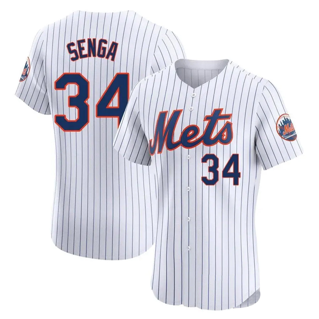NY.Mets #34 Kodai Senga Player White Home Limited Elite Qdoa Stitched Jerseys