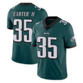 P.Eagles #35 Michael Carter II Player Team Color Green Vapor Untouchable Home Game Qdoa Stitched Jerseys