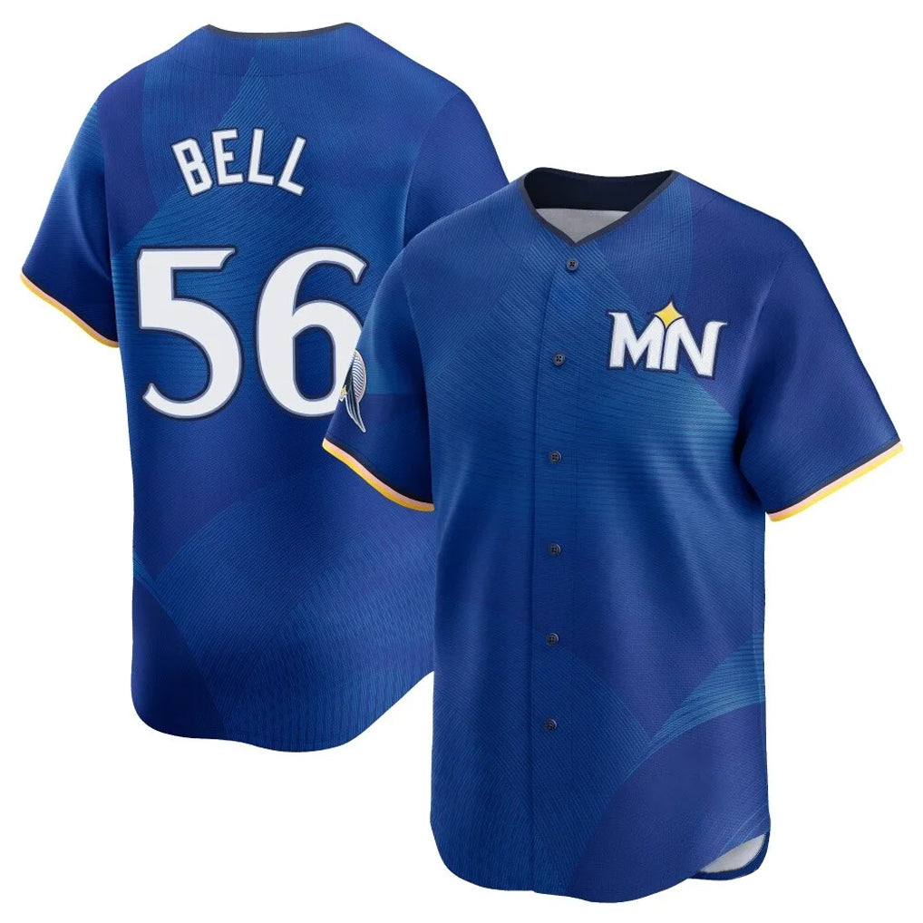 M.Twins #56 Josh Bell Player Royal City Connect Limited Home Qdoa Stitched Jerseys