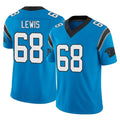 C.Panthers #68 Damien Lewis Player Blue Vapor F.U.S.E. Limited Home Game Qdoa Stitched Jerseys