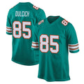 M.Dolphins #85 Greg Dulcich Player Aqua Alternate Home Game Qdoa Stitched Jerseys