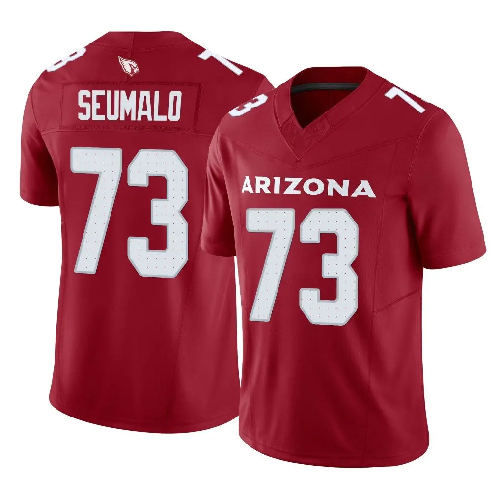 A.Cardinals #73 Isaac Seumalo Player Cardinal Vapor F.U.S.E. Limited Home Game Qdoa Stitched Jerseys
