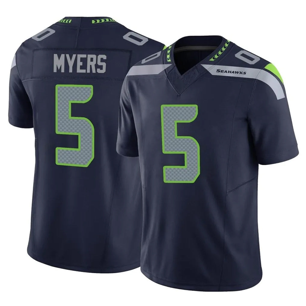 S.Seahawks #5 Jason Myers Player Navy Limited Vapor F.U.S.E. Home Game Qdoa Stitched Jerseys