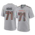 C.Bengals #71 Amarius Mims Player Gray Atmosphere Fashion Game Qdoa Stitched Jerseys
