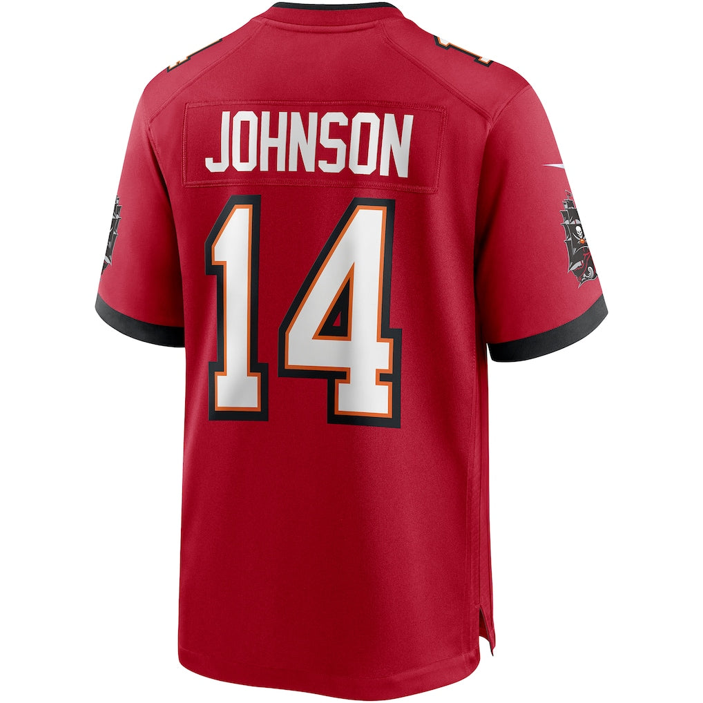 Qdoa TB.Buccaneers #14 Brad Johnson Red Game Retired Player Jersey