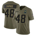LA.Chargers #48 Bud Dupree Player Olive 2025 Salute To Service Limited Game Qdoa Stitched Jerseys