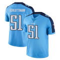 T.Titans #51 Austin Schlottmann Player Light Blue Limited Color Rush Home Game Qdoa Stitched Jerseys