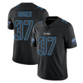 T.Titans #37 Amani Hooker Player Black Impact Limited Home Game Qdoa Stitched Jerseys