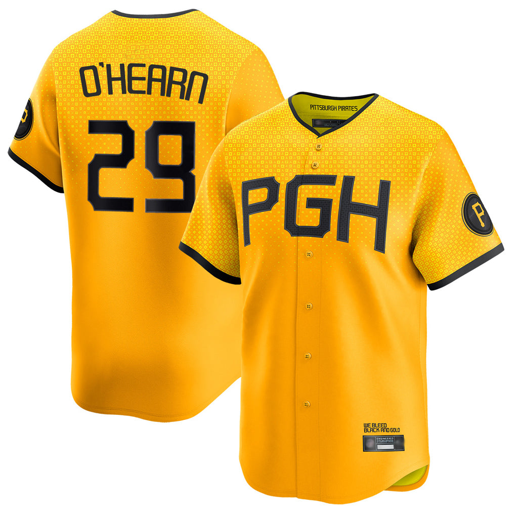 P.Pirates #29 Ryan O¡¯Hearn Player Gold City Connect Home Limited Qdoa Stitched Jerseys