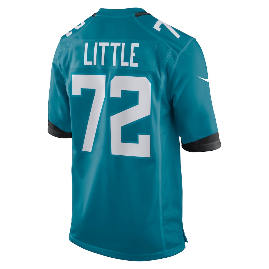 Qdoa J.Jaguars #72 Walker Little Teal Game Jersey