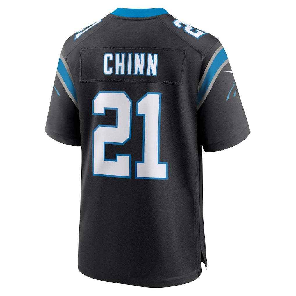 Qdoa C.Panthers #21 Jeremy Chinn Black Player Game Jersey