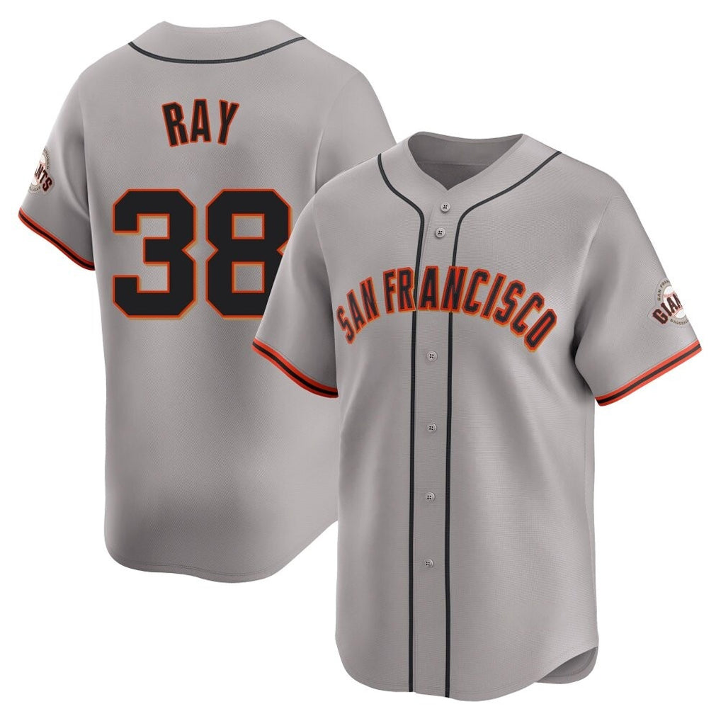 SF.Giants #38 Robbie Ray Player Gray Home Limited Qdoa Stitched Jerseys