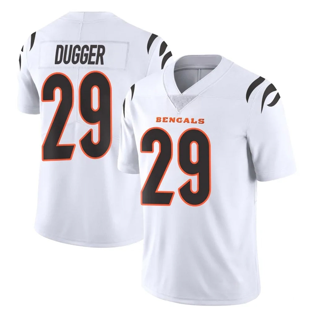 C.Bengals #29 Kyle Dugger Player White Vapor Untouchable Limited Home Game Qdoa Stitched Jerseys