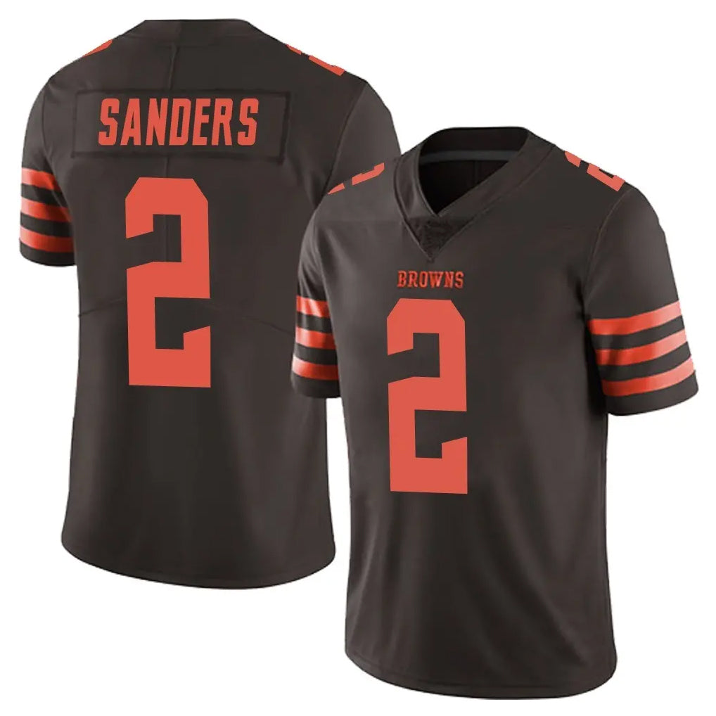 C.Browns #2 Shedeur Sanders Player Browns Color Rush Limited Home Game Qdoa Stitched Jerseys