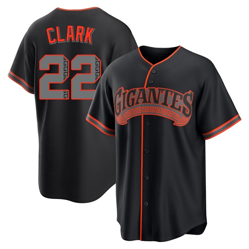 SF.Giants #22 Will Clark Player Black Alternate Limited Qdoa Stitched Jerseys