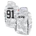NY.Jets #91 Jowon Briggs Player Arctic Camo Salute to Service Pullover Hoodies Limited Game Qdoa Stitched Jerseys