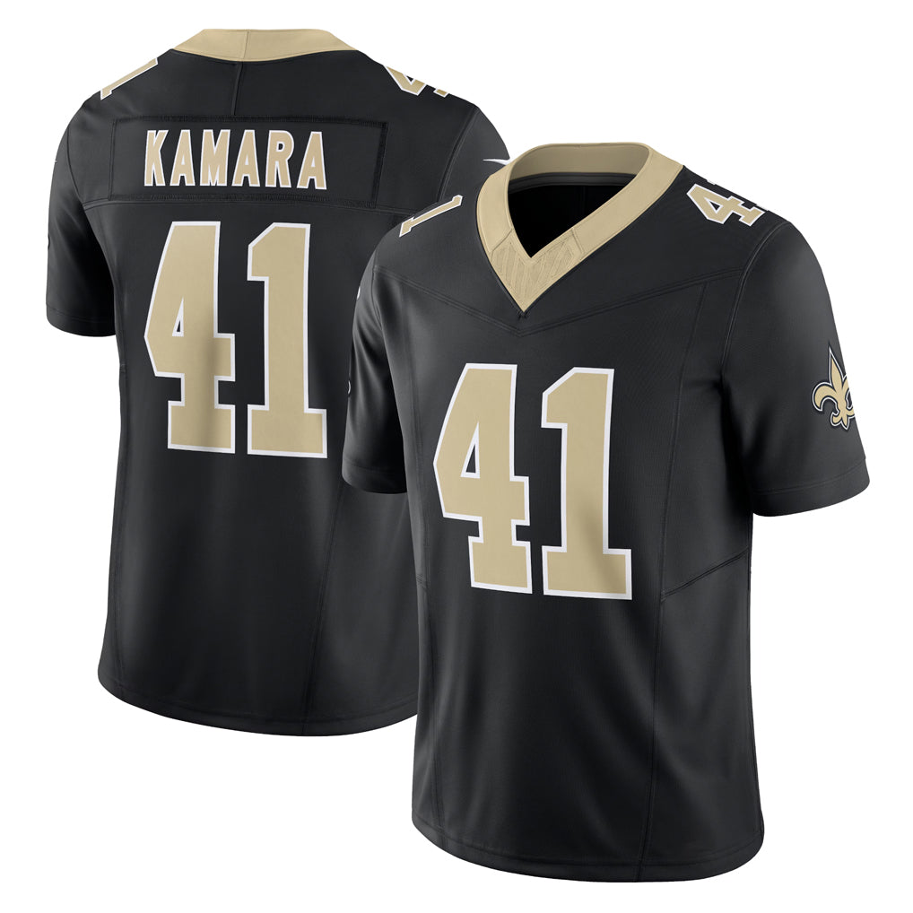 NO.Saints #41 Alvin Kamara Player Black Limited Vapor F.U.S.E. Home Game Qdoa Stitched Jerseys
