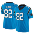 C.Panthers #82 Tommy Tremble Player Blue Vapor F.U.S.E. Limited Home Game Qdoa Stitched Jerseys