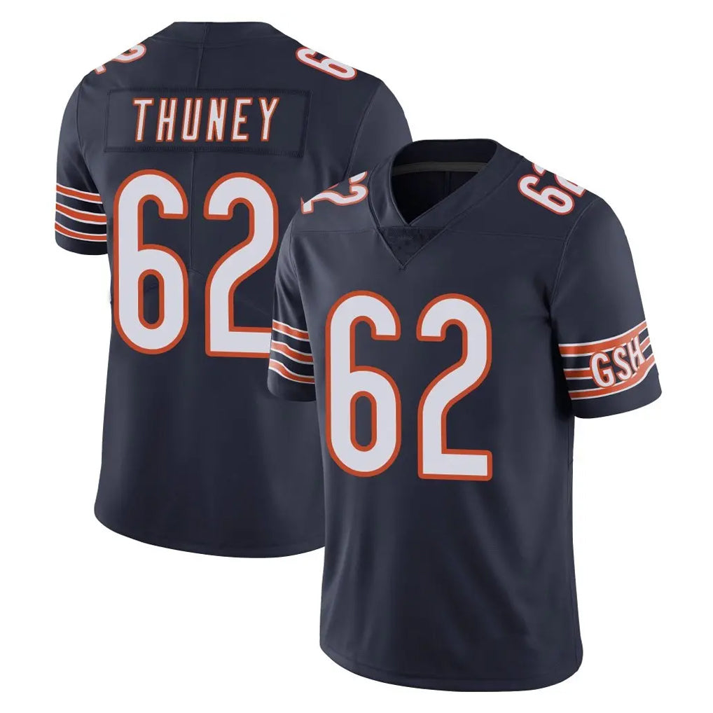C.Bears #62 Joe Thuney Player Navy Vapor Untouchable Limited Home Game Qdoa Stitched Jerseys