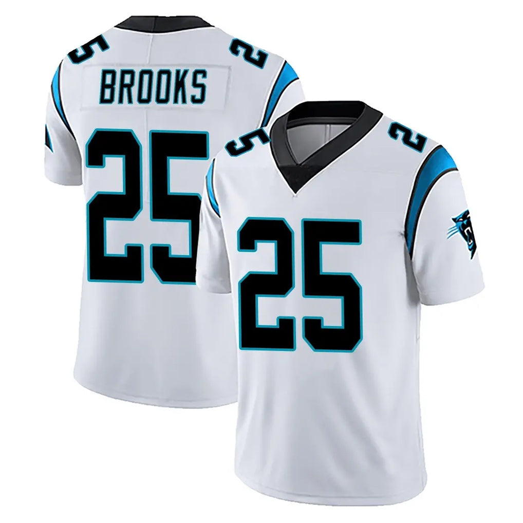C.Panthers #25 Jonathon Brooks Player White Vapor Untouchable Limited Game Qdoa Stitched Jerseys