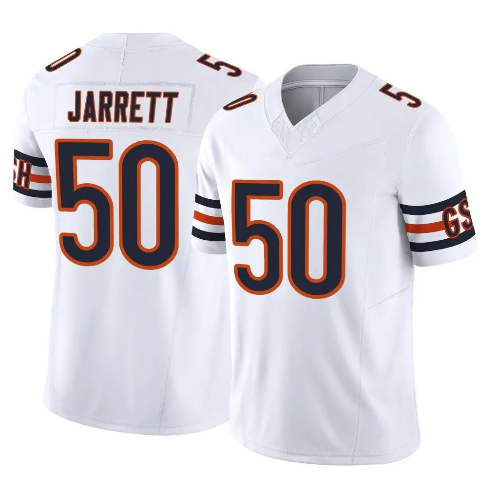 C.Bears #50 Grady Jarrett Player White Vapor F.U.S.E. Limited Home Game Qdoa Stitched Jerseys