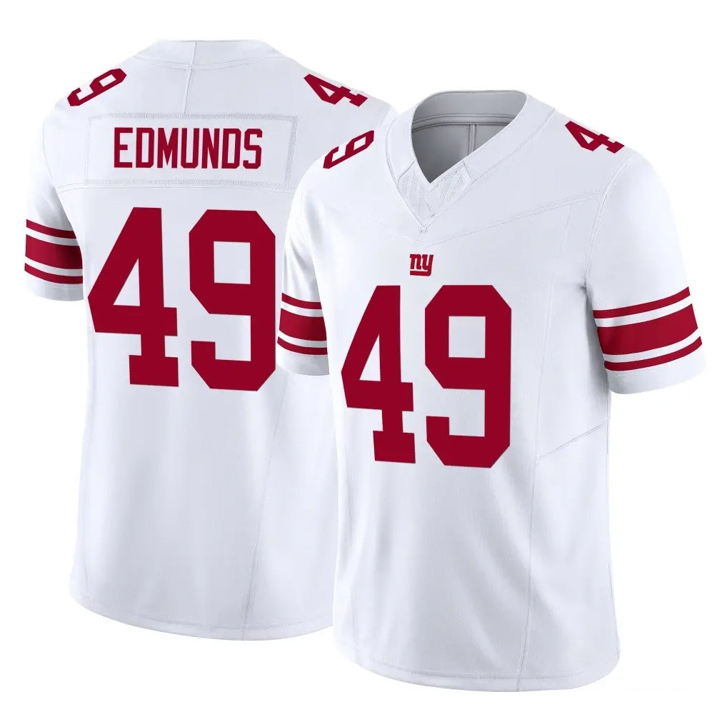 NY.Giants #49 Tremaine Edmunds Player White Limited Vapor F.U.S.E. Home Game Qdoa Stitched Jerseys