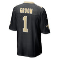 Qdoa NO.Saints #1 Groom Black Game Jersey