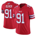 B.Bills #91 Ed Oliver Player Red Vapor Untouchable Limited Qdoa Stitched Jerseys