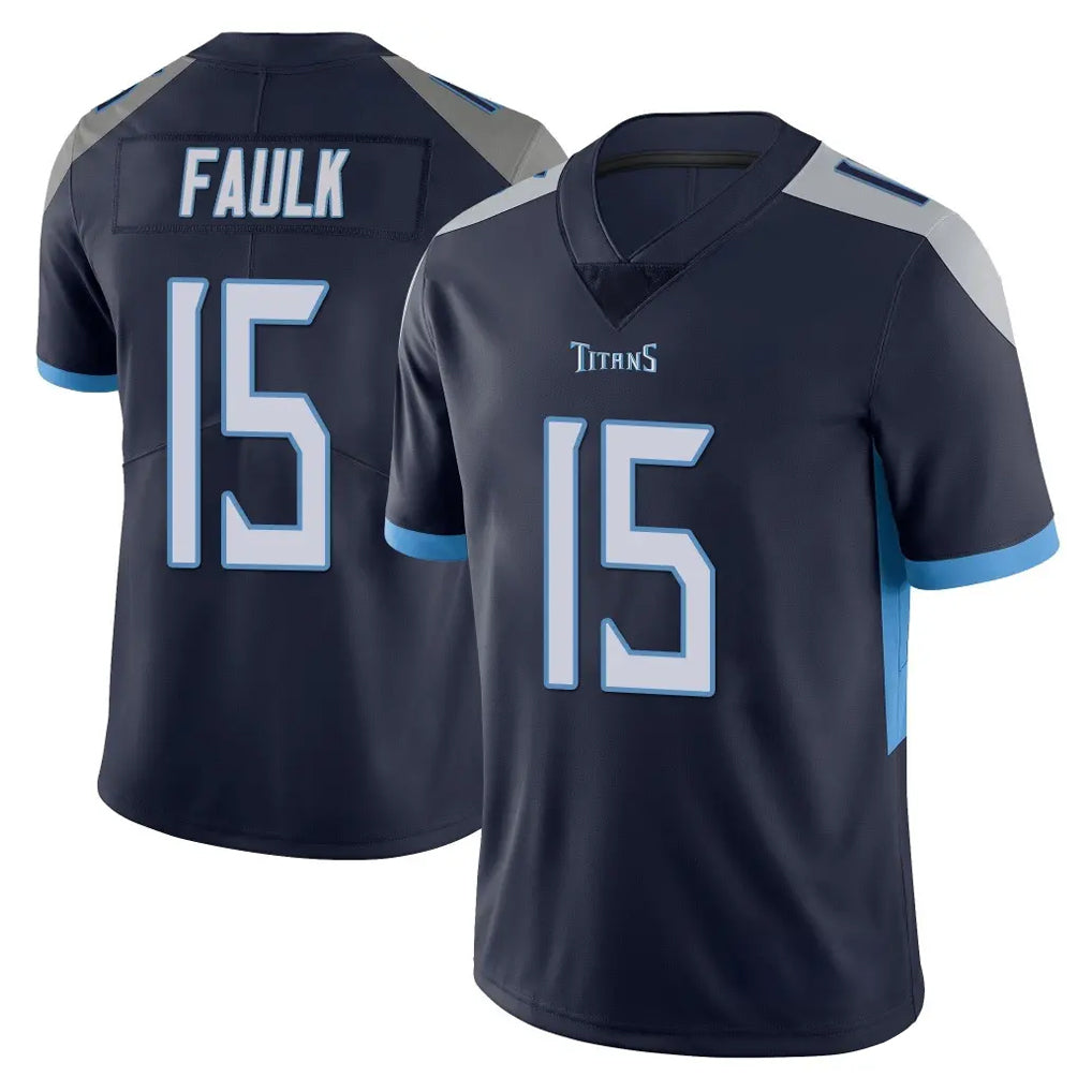 T.Titans #15 Keldric Faulk Player Navy Limited Vapor Untouchable Home Game Qdoa Stitched Jerseys