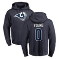 LA.Rams #0 Byron Young Player Navy Pullover Hoodie Limited Game Qdoa Stitched Jerseys