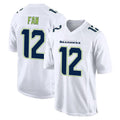 S.Seahawks #12 12th Fan Player White Tundra Fashion Home Game Qdoa Stitched Jerseys